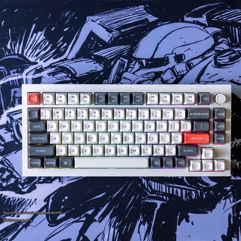 keychron-ultra-8k-keyboards - Fair use review image from https://www.theverge.com/tech/914085/keychron-q1-v5-ultra-8k-zmk-mechanical-keyboards-review