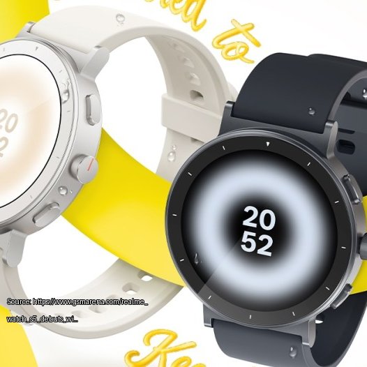 realme-watch-s5 - Fair use review image from https://www.gsmarena.com/realme_watch_s5_debuts_with_up_to_20_day_battery_143inch_amoled_display-news-72951.php
